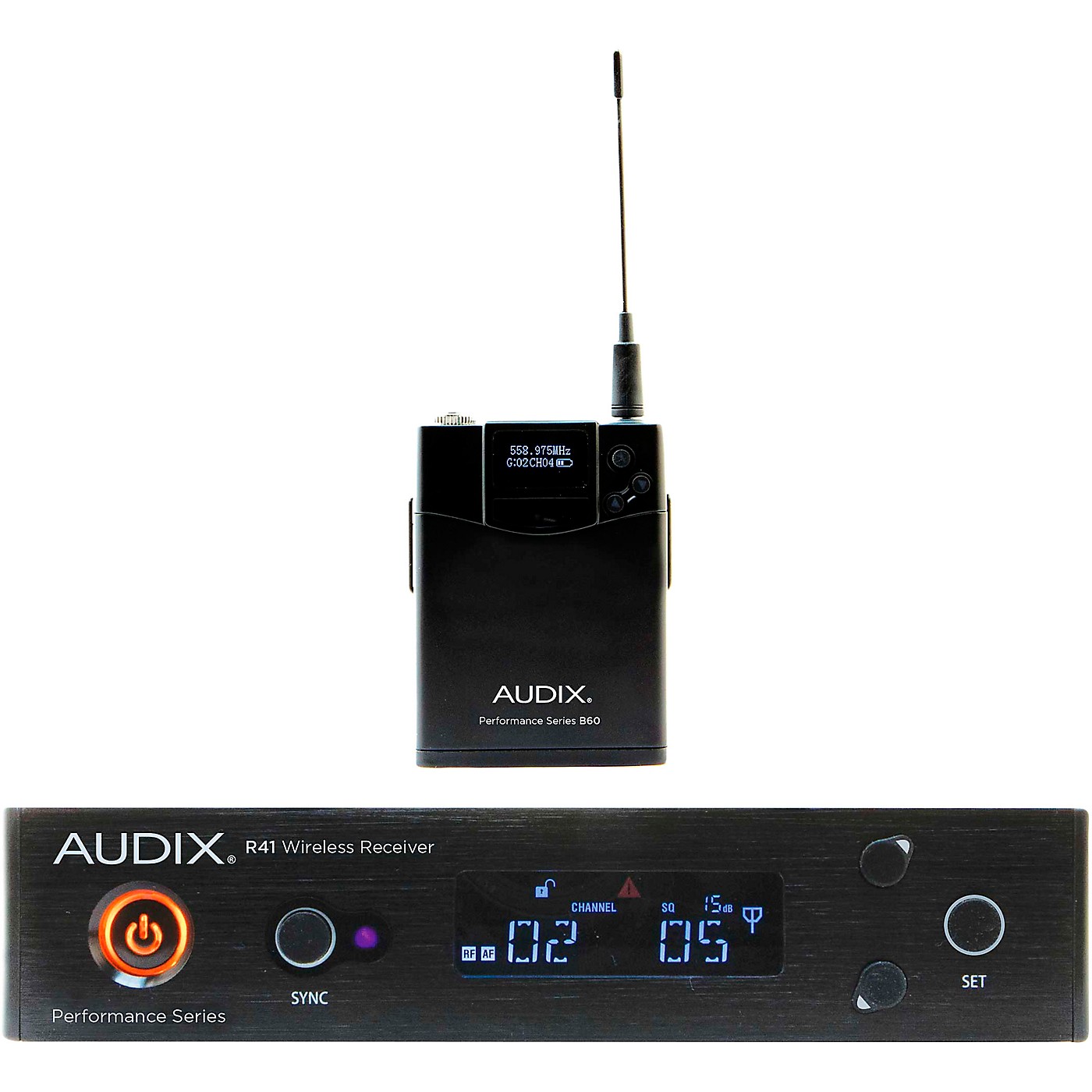 Audix AP41 BP Wireless Microphone System with R41 Diversity Receiver and B60 Bodypack Transmitter (Microphone Not Included) thumbnail