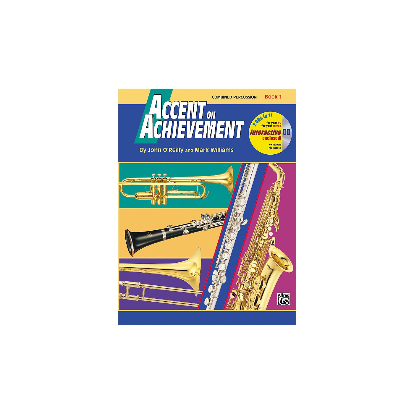 Alfred Accent on Achievement Book 1 Combined PercussionS.D. B.D. Access. & Mallet Percussion Book & CD thumbnail