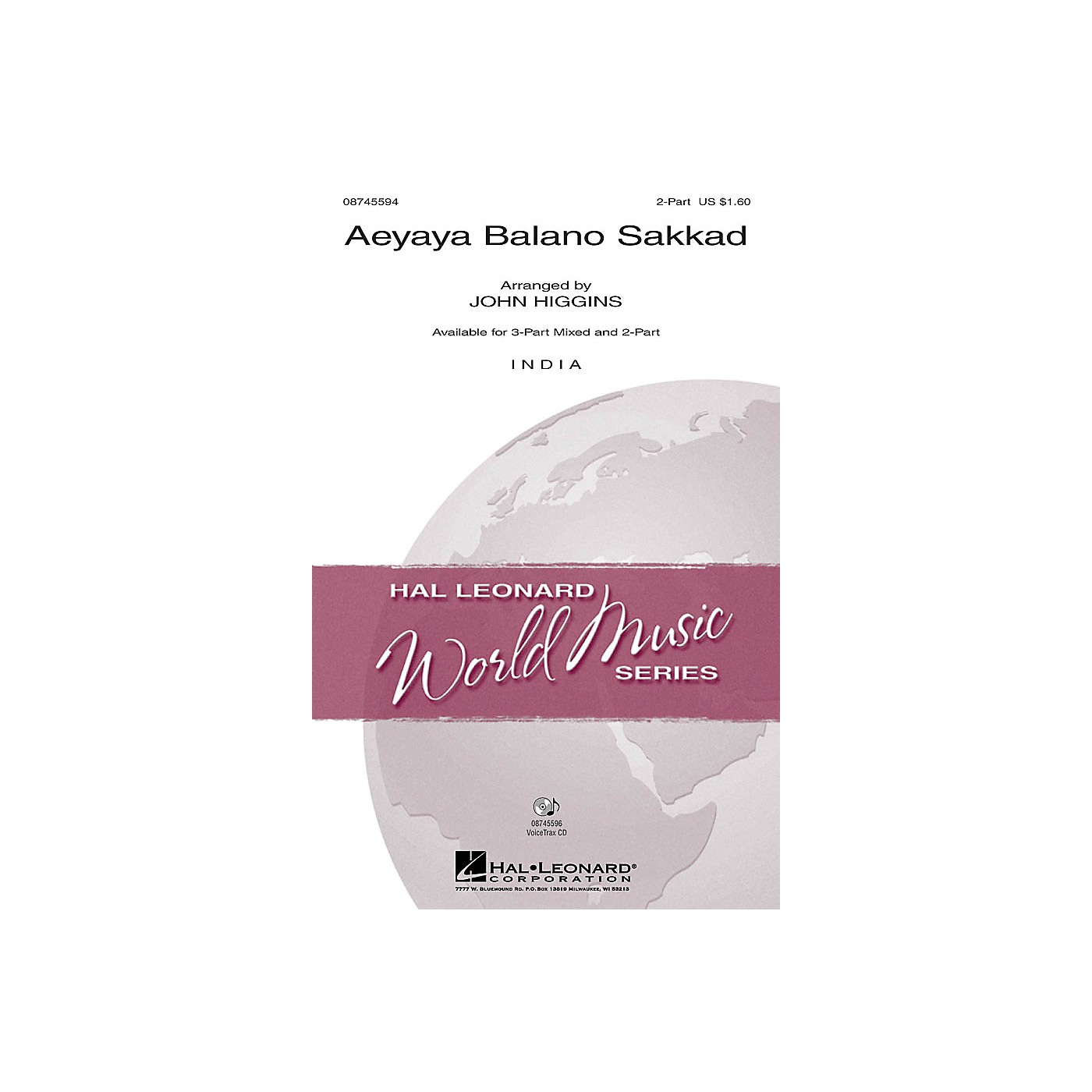 Hal Leonard Aeyaya Balano Sakkad 3-Part Mixed Arranged by John Higgins thumbnail