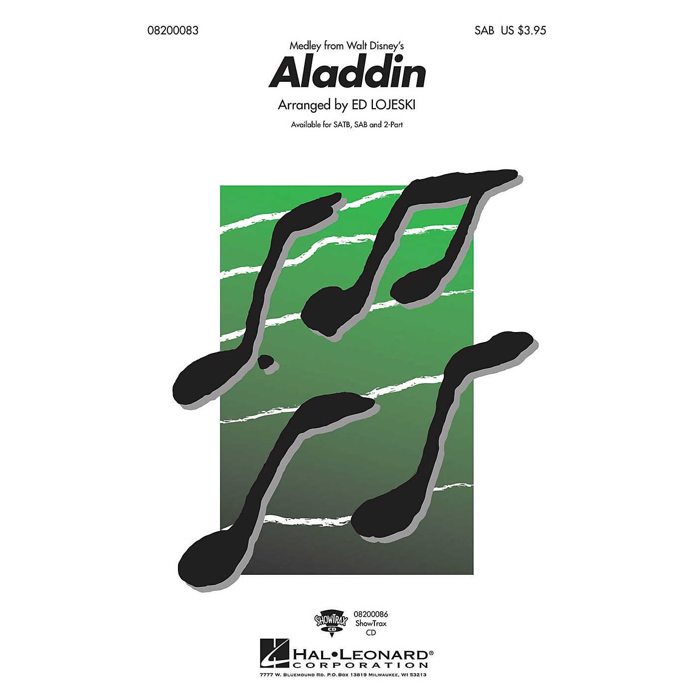 Hal Leonard Aladdin (Medley) SAB arranged by Ed Lojeski thumbnail