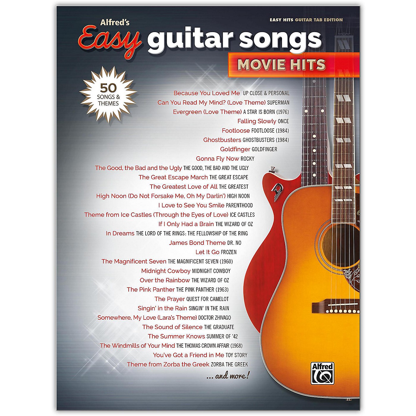 Alfred Alfred's Easy Guitar Songs: Movie Hits Easy Hits Guitar TAB Songbook thumbnail