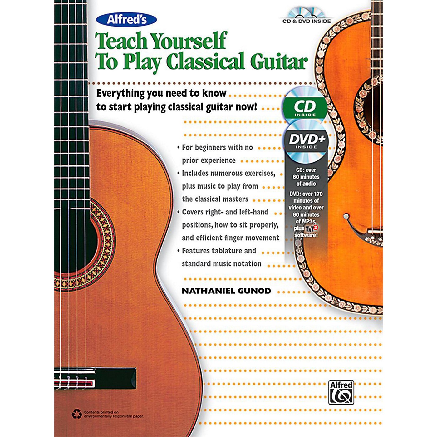 Alfred Alfred's Teach Yourself to Play Classical Guitar Book, CD & DVD thumbnail
