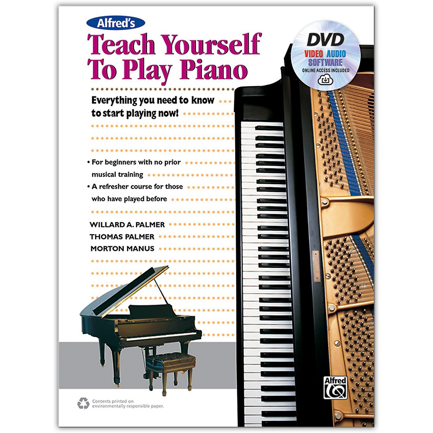 Alfred Alfred's Teach Yourself to Play Piano - Book, DVD & Online Audio, Video & Software thumbnail