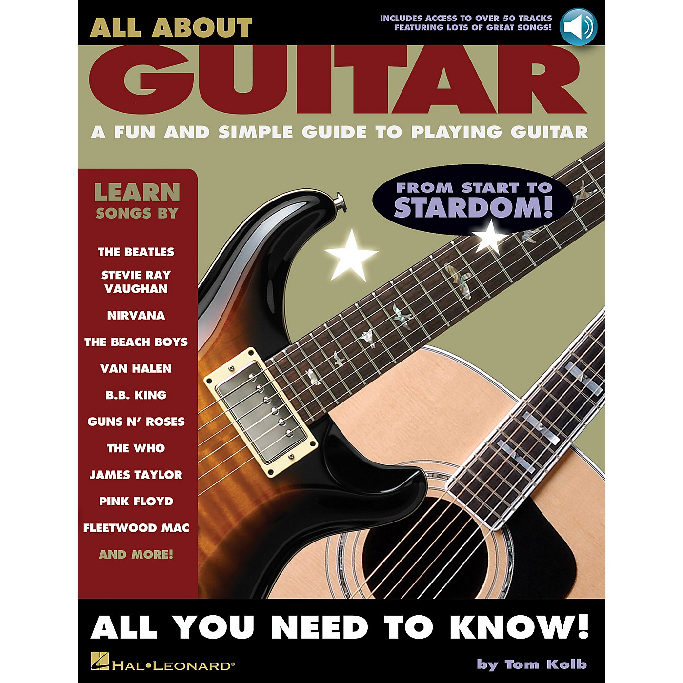 Hal Leonard All About Guitar Guitar Book Series Softcover with CD Written by Tom Kolb thumbnail