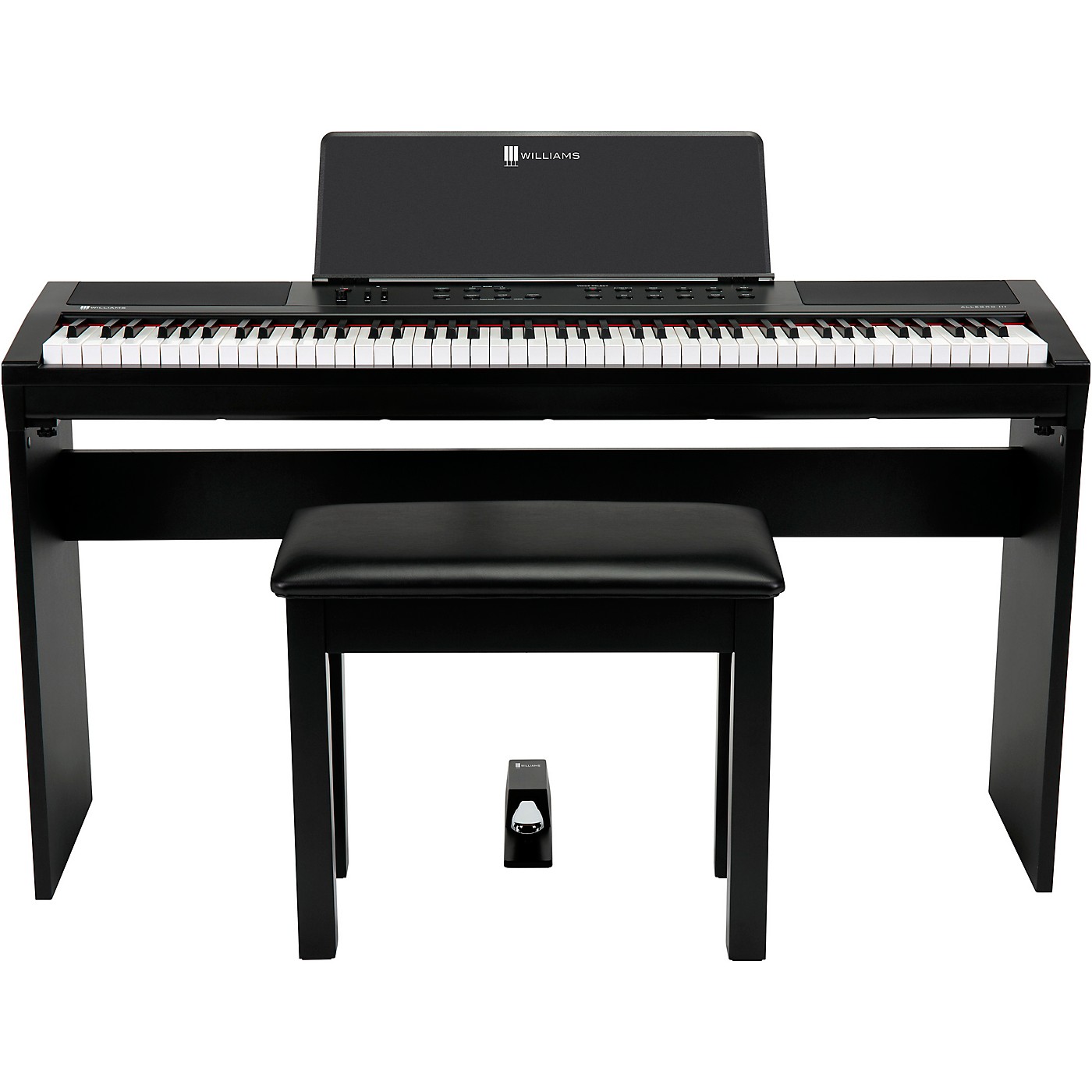Williams Allegro III Digital Piano In-Home Pack With Stand, Bench and Piano-Style Pedal thumbnail