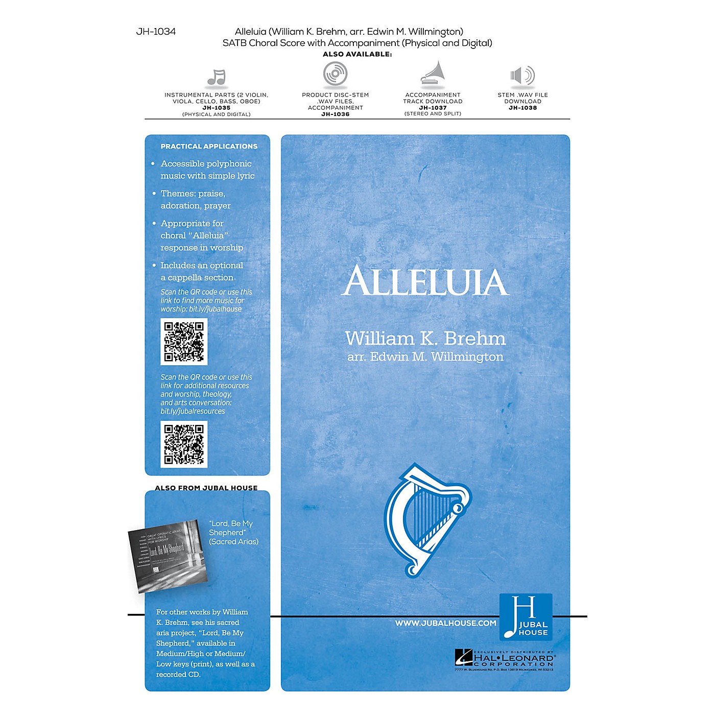 Jubal House Publications Alleluia SATB arranged by Edwin M. Willmington thumbnail
