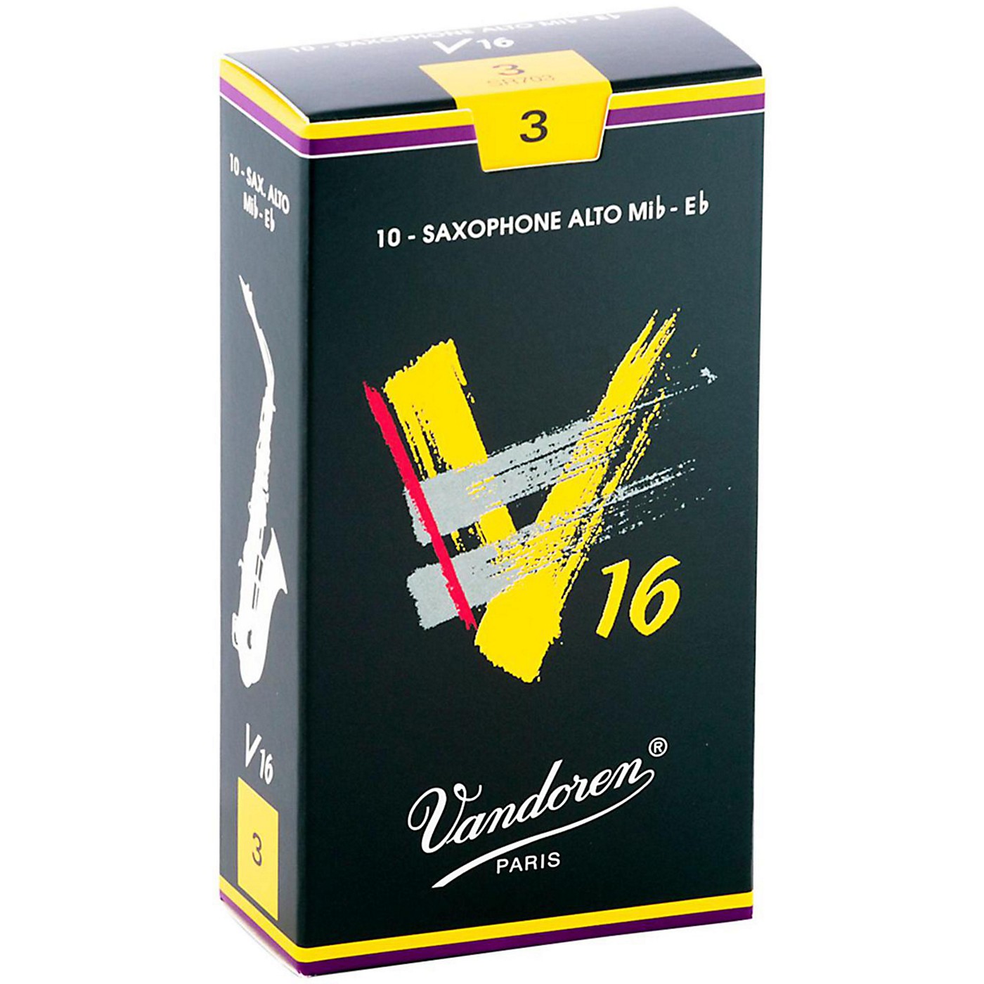 Vandoren Alto Sax V16 Reeds Strength 3 Box Of 10 Woodwind And Brasswind