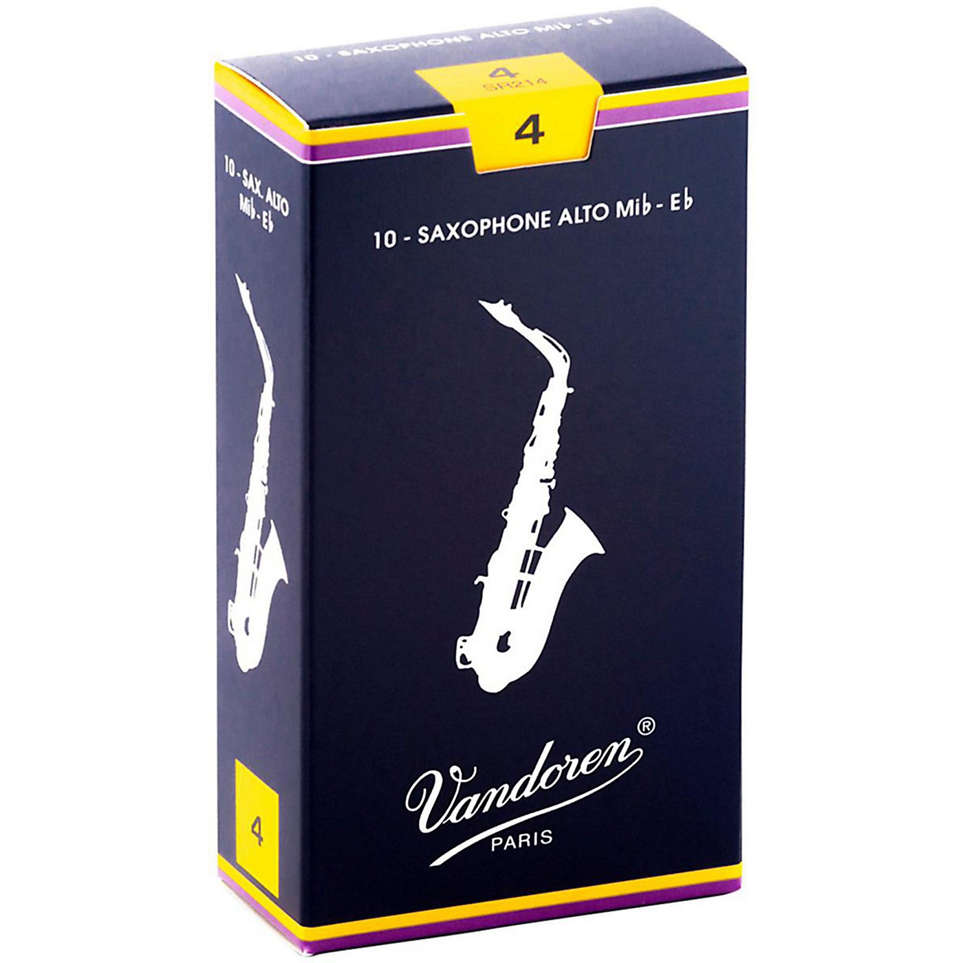 Vandoren Alto Saxophone Reeds Strength 4 Box of 10 Woodwind & Brasswind