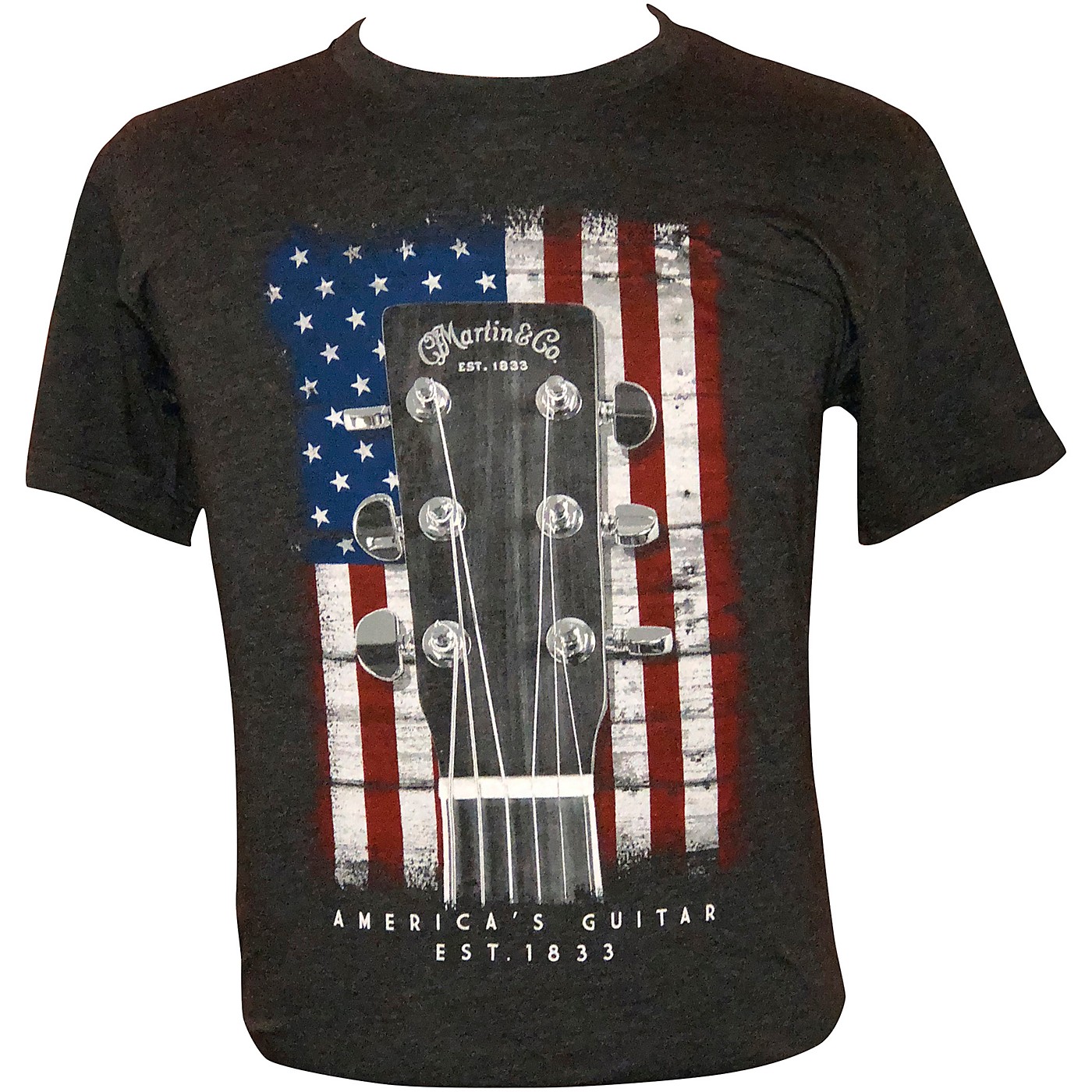 Martin American Flag Guitar T-Shirt 