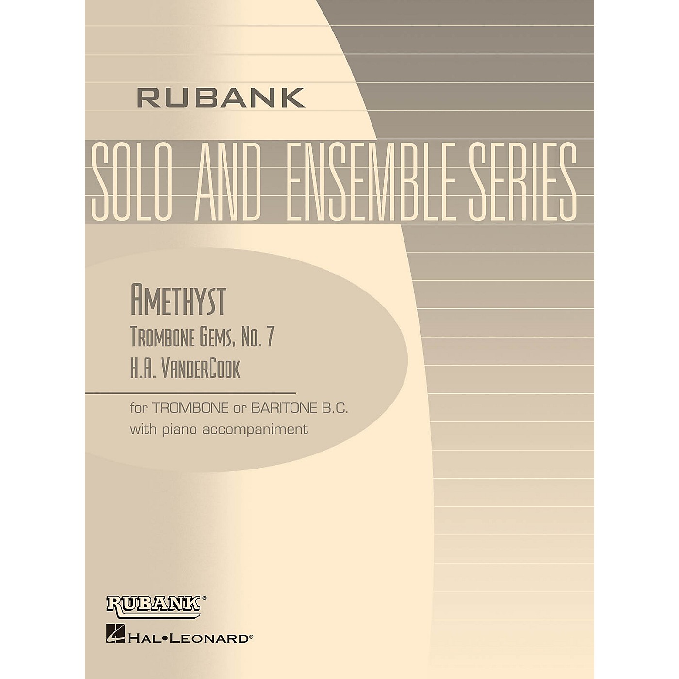 Rubank Publications Amethyst (Trombone (Baritone B.C.) Solo with Piano - Grade 3) Rubank Solo/Ensemble Sheet Series thumbnail