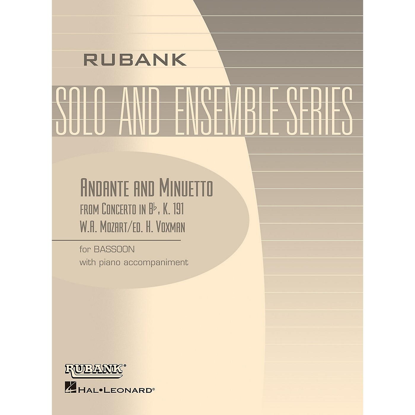 Rubank Publications Andante and Menuetto (from Conc in Bb, K.191) Rubank Solo/Ensemble Sheet Series thumbnail