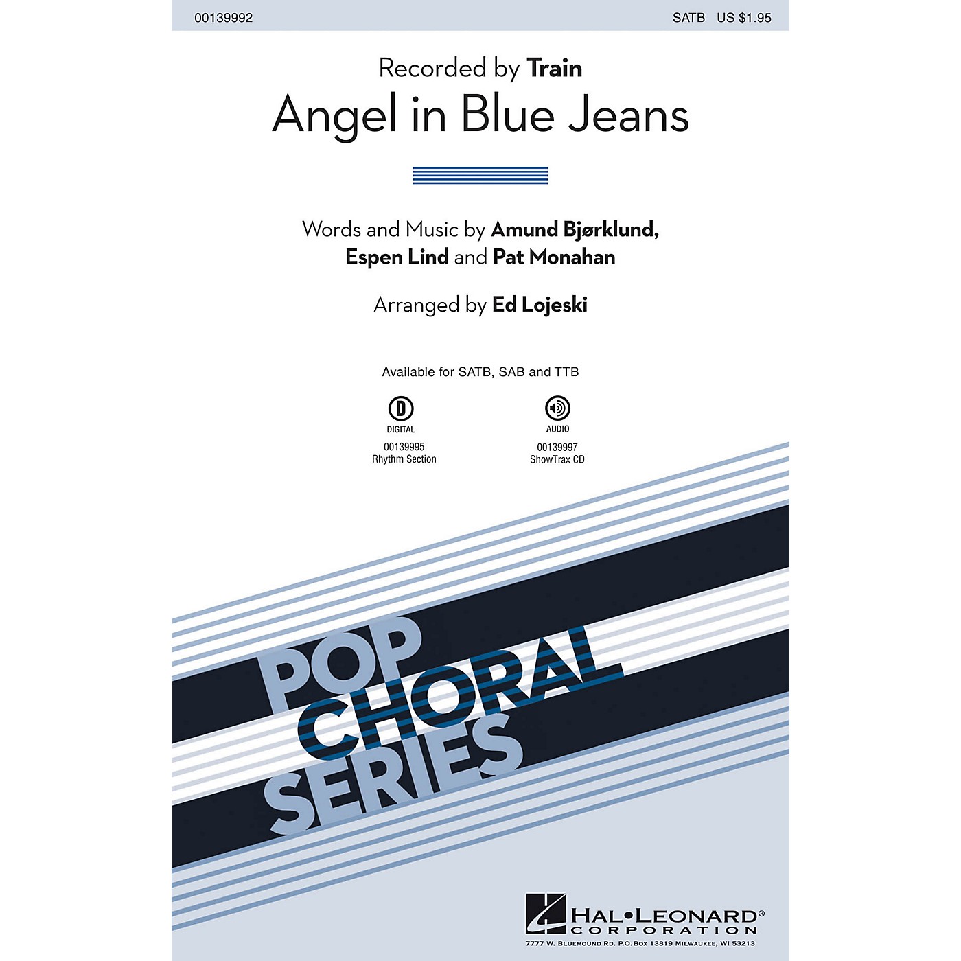 Hal Leonard Angel in Blue Jeans TTB by Train Arranged by Ed Lojeski thumbnail