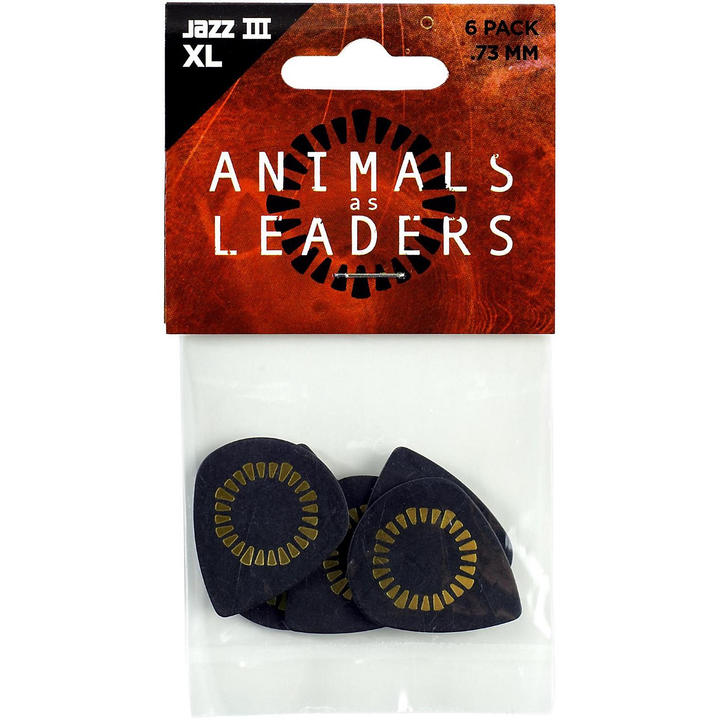 Dunlop Animals As Leaders Tortex Jazz III XL, Black, Guitar Picks thumbnail