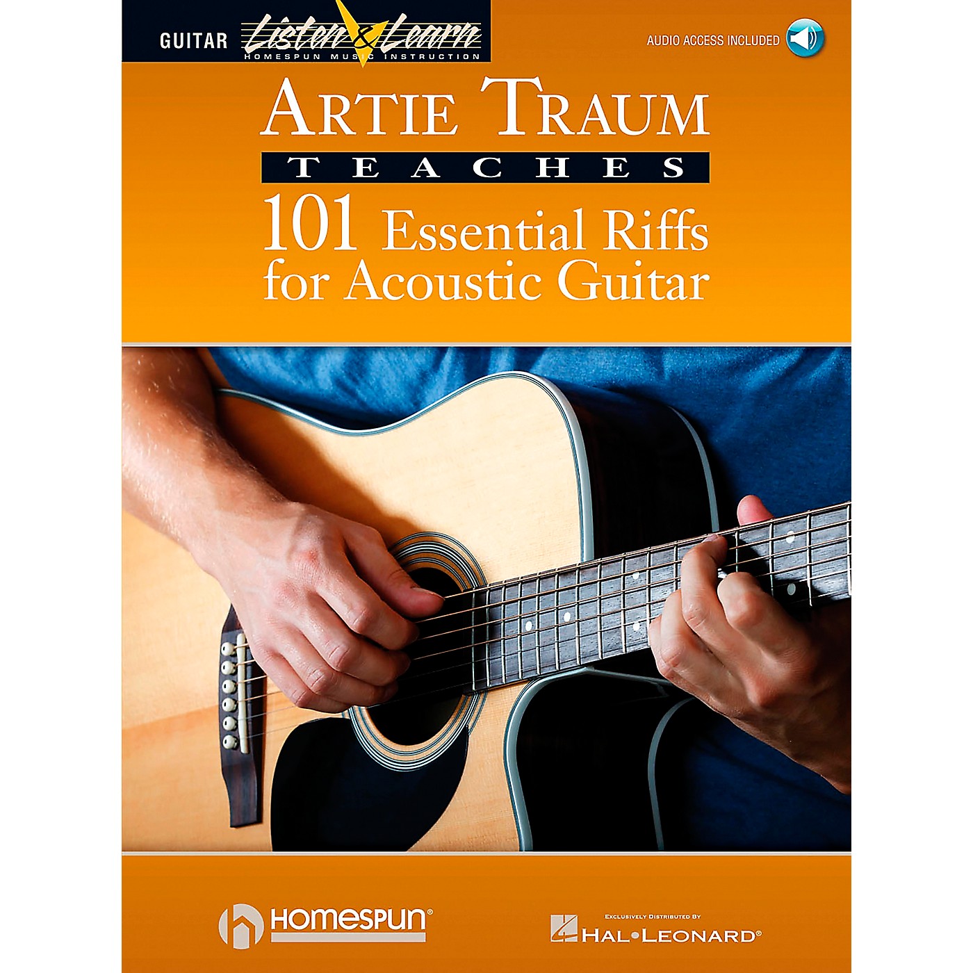 Homespun Artie Traum Teaches 101 Essential Riffs for Acoustic Guitar (Book/CD) thumbnail