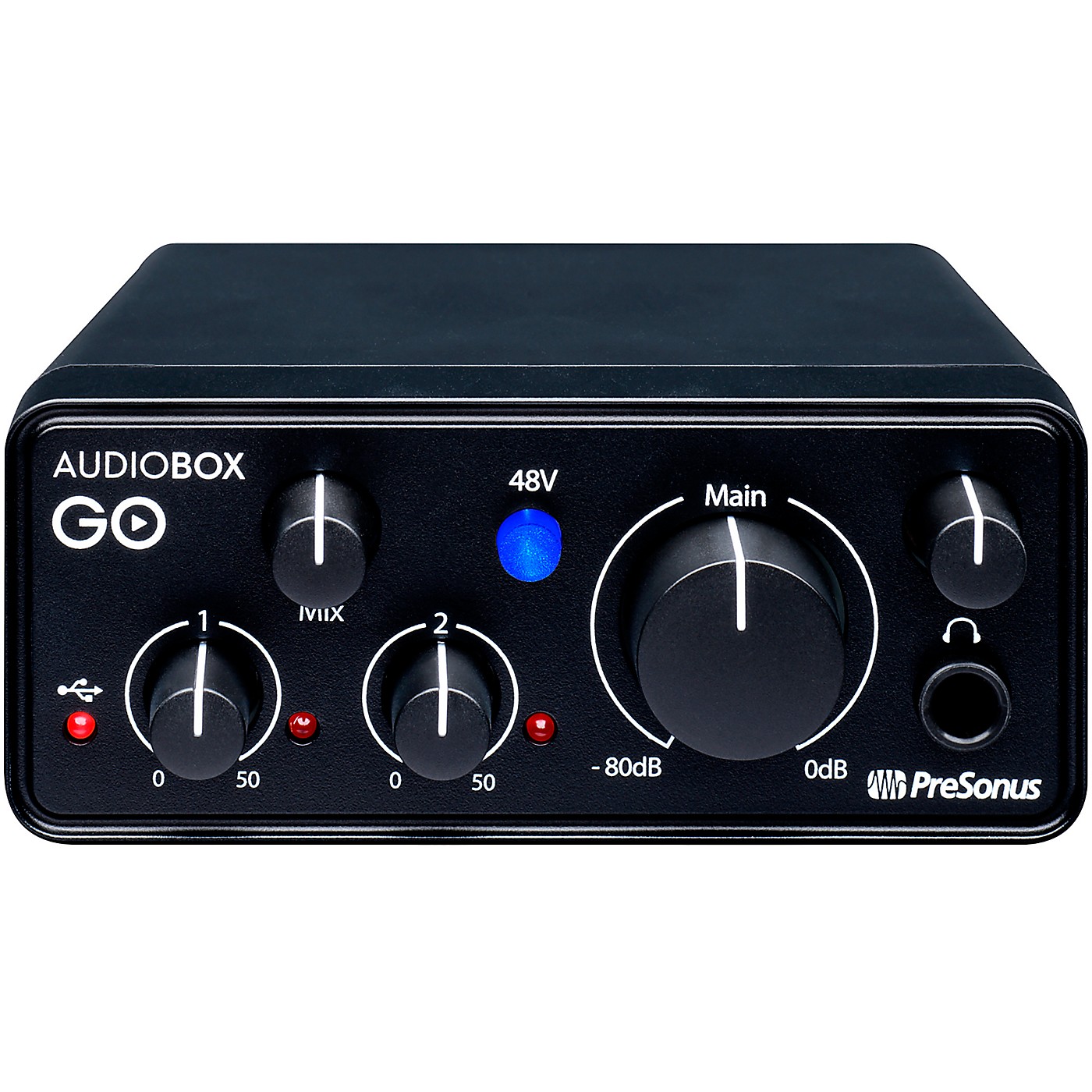 PreSonus AudioBox GO Ultra-Compact Mobile 2x2 USB Audio Interface thumbnail