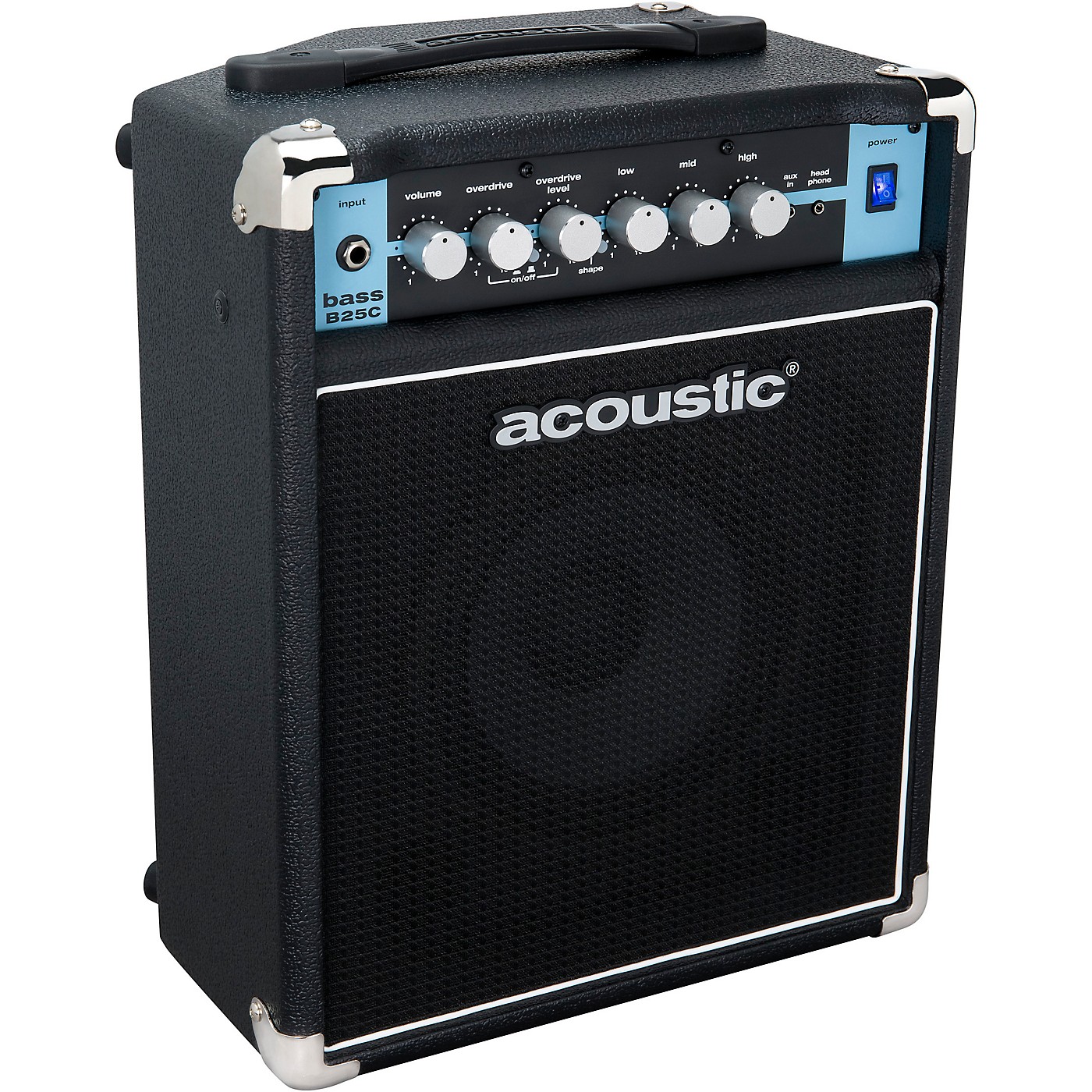 Acoustic B25C 1x8 25W Bass Combo With Tilt-Back Cab thumbnail