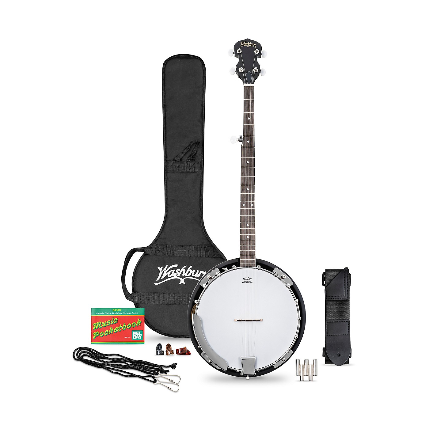 Washburn B8K-A Americana 5-String Resonator Banjo Pack thumbnail