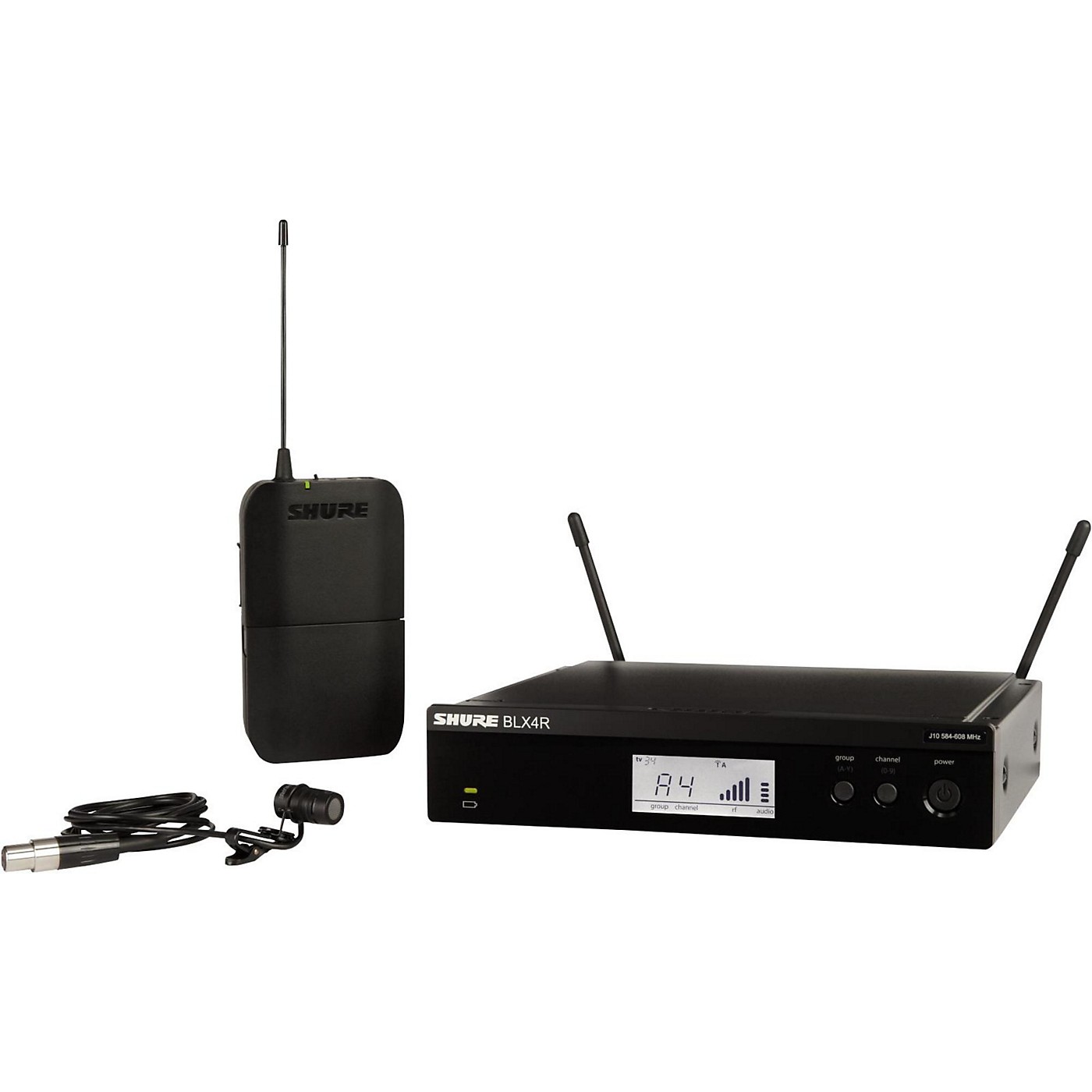 Shure BLX14R/W85 Wireless Lavalier System With WL185 Cardioid Lavalier Mic thumbnail