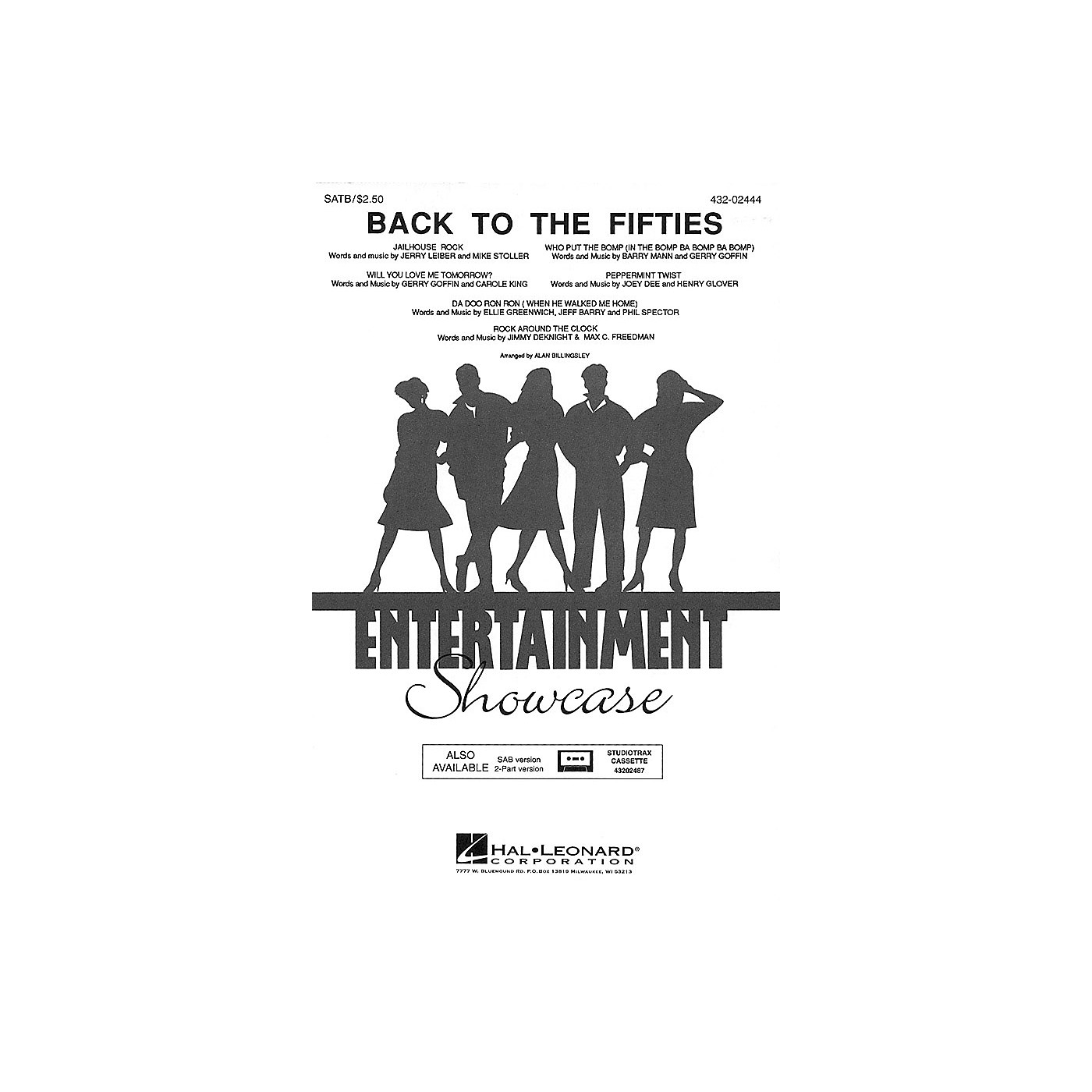 Hal Leonard Back to the Fifties (Medley) 2-Part Arranged by Alan Billingsley thumbnail