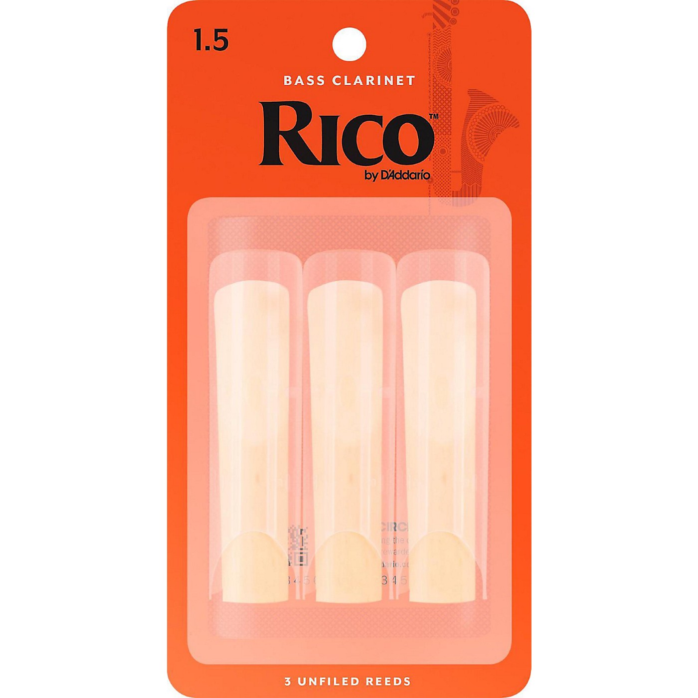 Rico Bass Clarinet Reeds, Box of 3 thumbnail