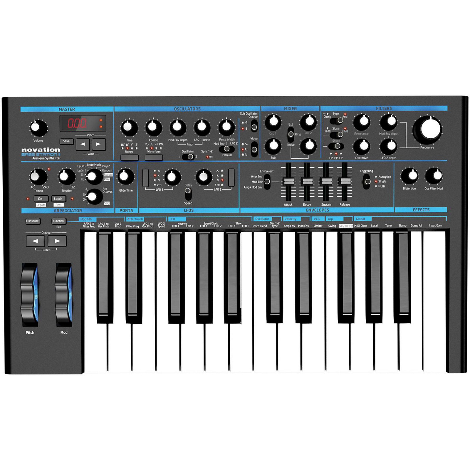 Novation Bass Station II Analog Synthesizer - Woodwind & Brasswind