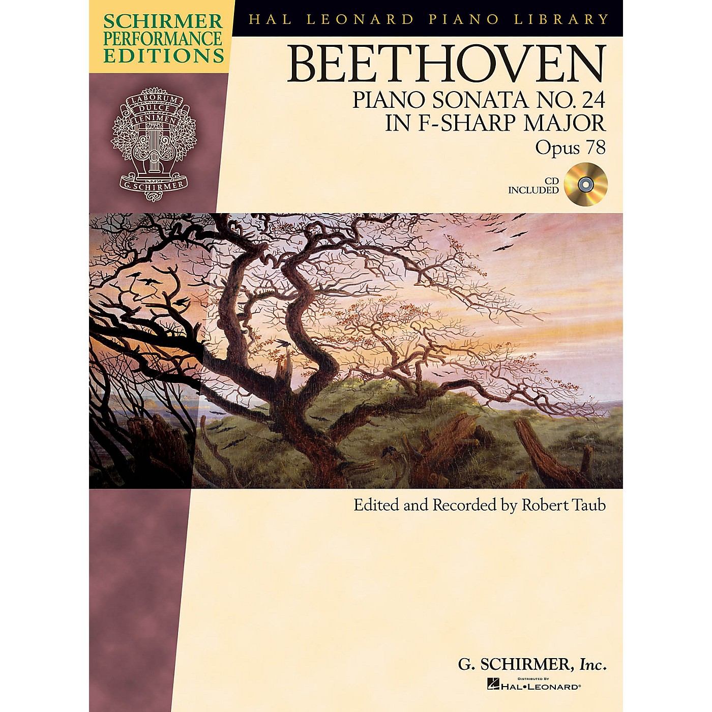 G. Schirmer Beethoven: Sonata No. 24 in F-sharp Major, Opus 78 Schirmer Performance Edition BK/CD Edited by Taub thumbnail