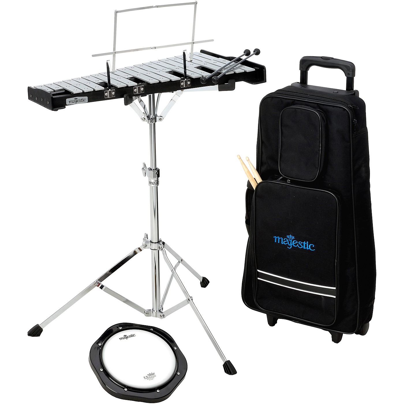 Majestic Bell and Practice Pad Kit With Rolling Cart thumbnail