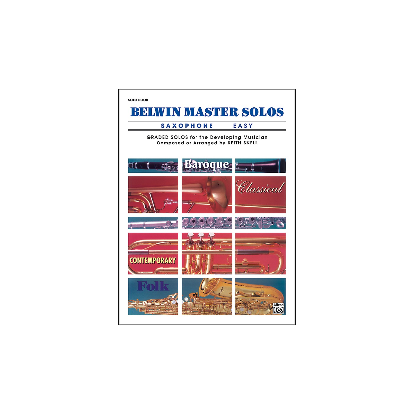 Alfred Belwin Master Solos Volume 1 (Saxophone) Easy Solo Book Only thumbnail