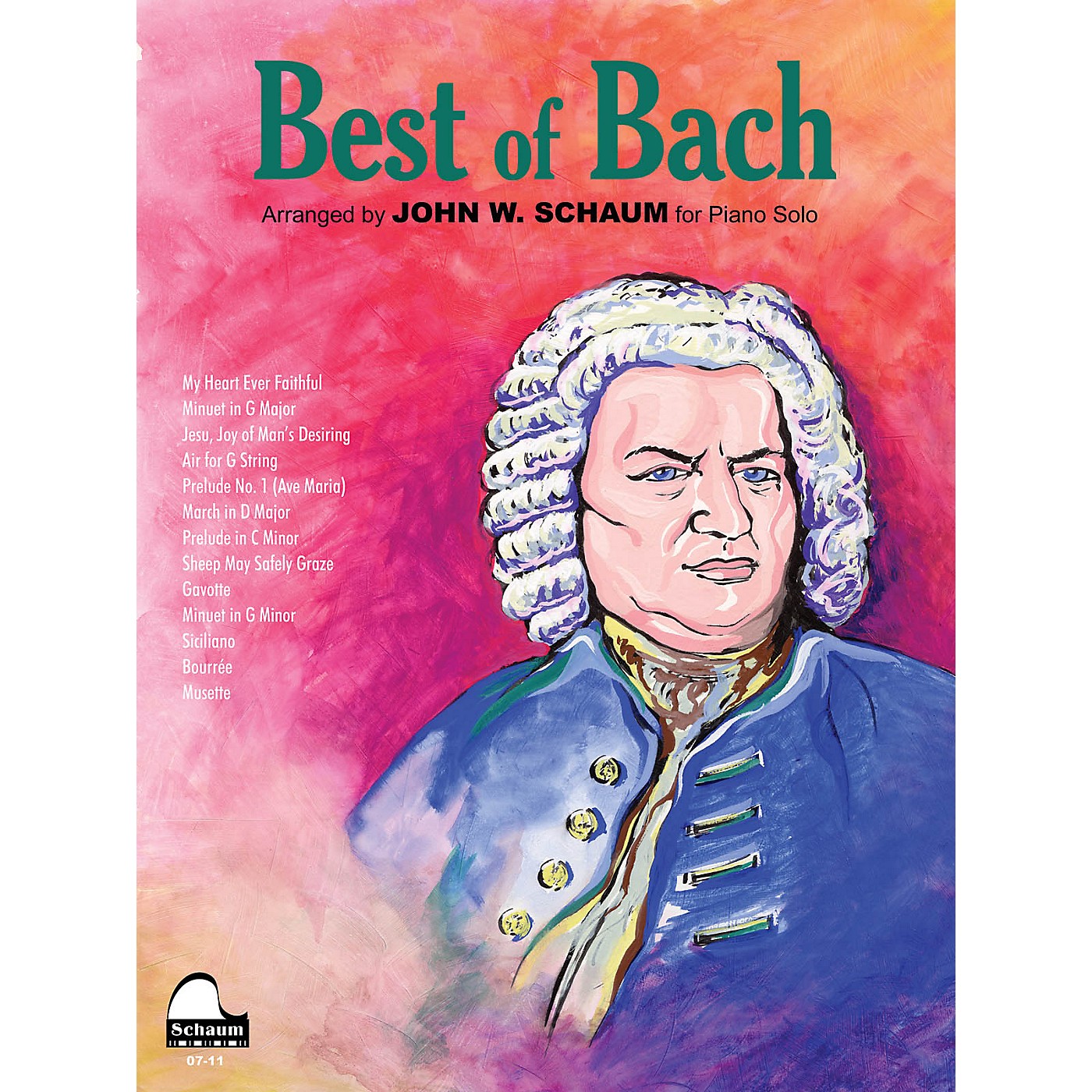 Schaum Best of Bach Educational Piano Series Softcover thumbnail
