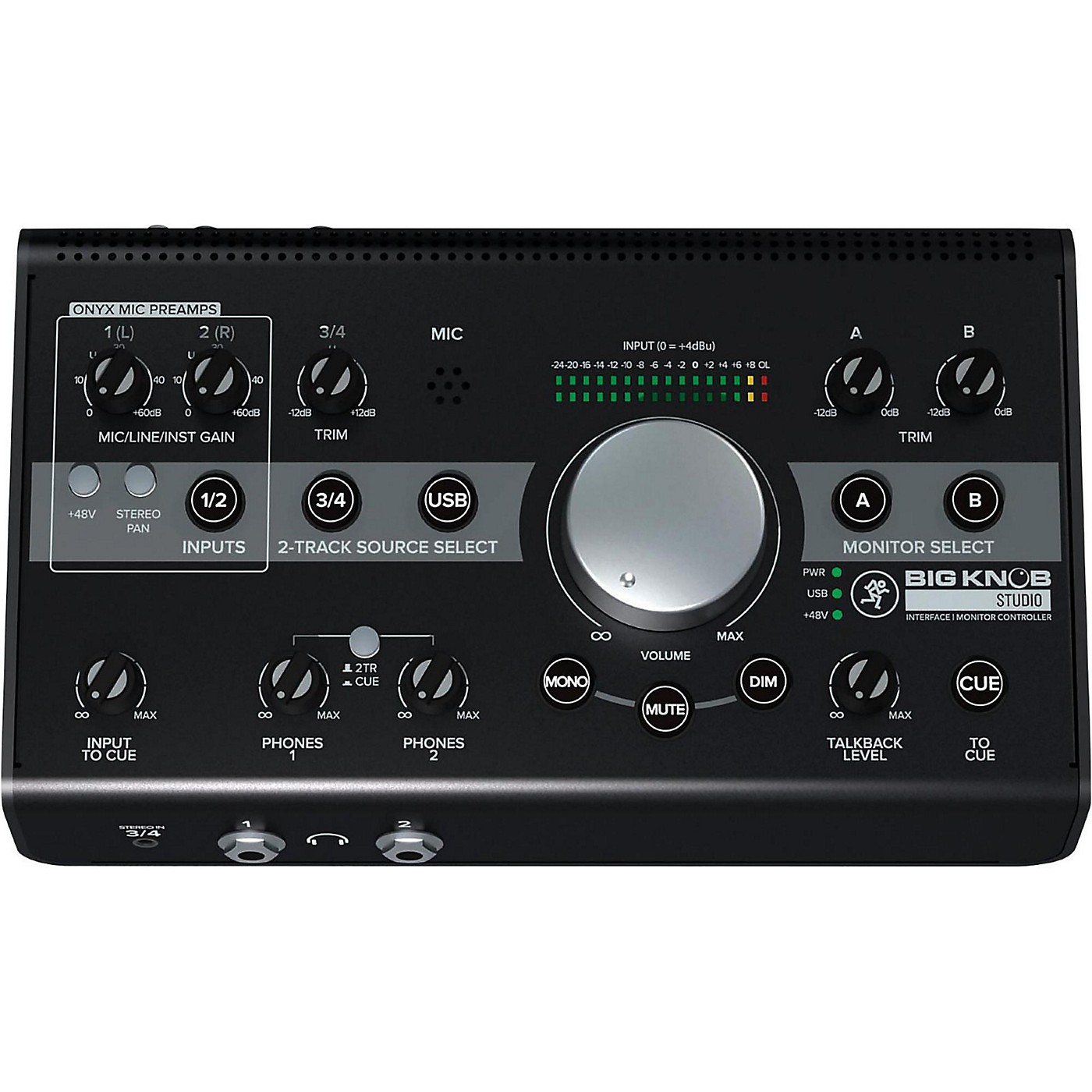 Mackie Big Knob Studio 3x2 Studio Monitor Controller and Interface - 192kHz USB I/O thumbnail