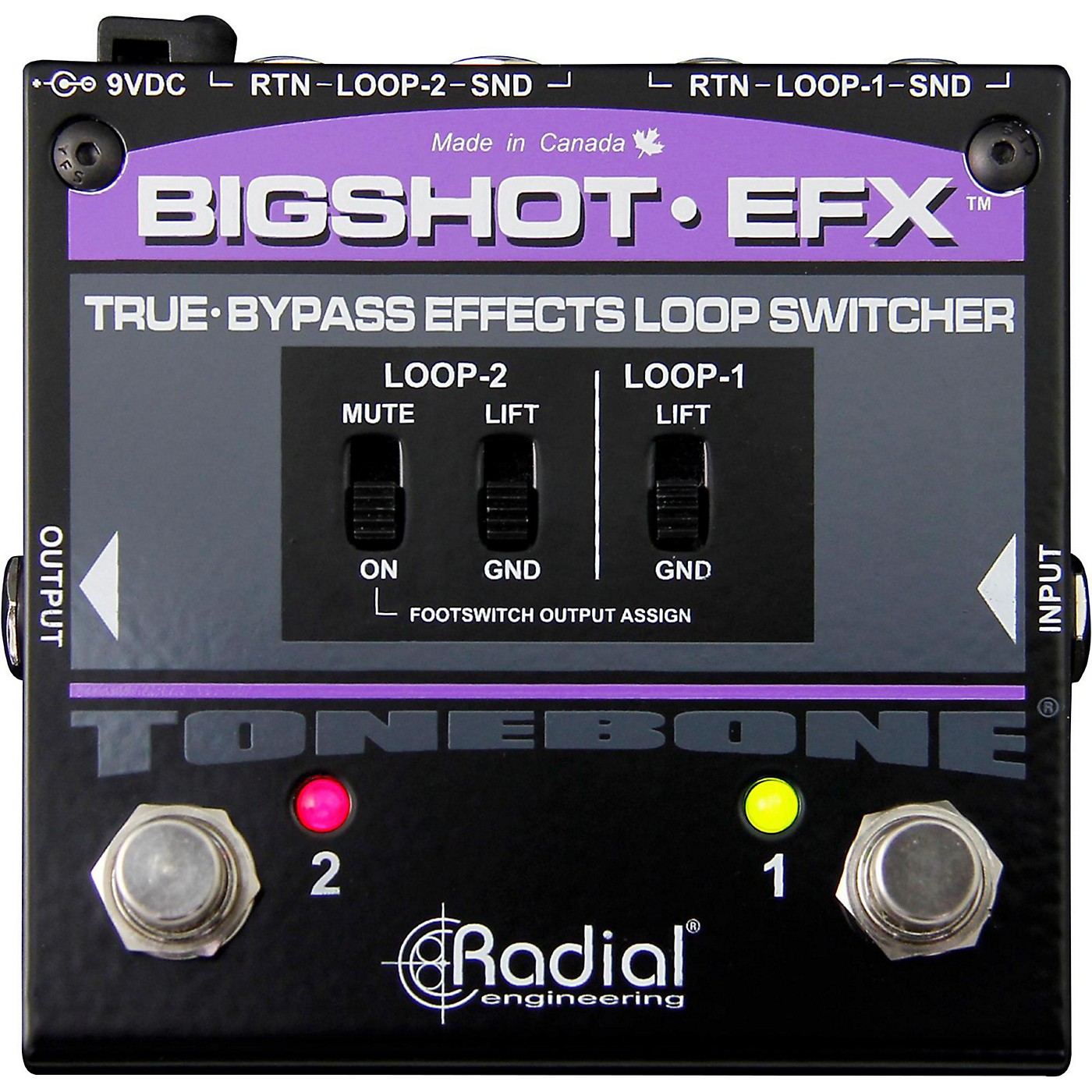 Radial Engineering BigShot EFX Effects Loop Switcher Pedal thumbnail