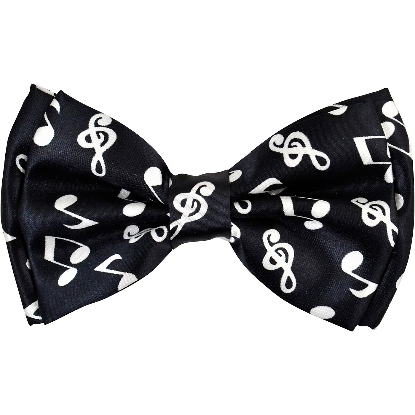 AIM Black and White Bow Tie With Music Notes thumbnail