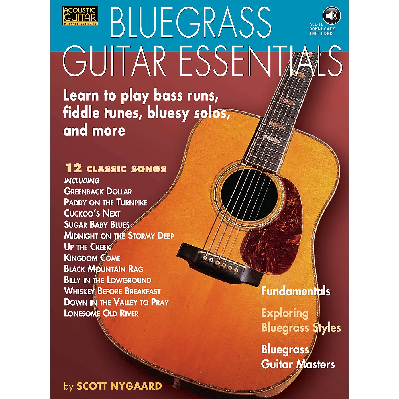 String Letter Publishing Bluegrass Guitar Essentials - Learn to Play Bass Runs, Fiddle Tunes, Bluesy Solos, and More BK/CD thumbnail
