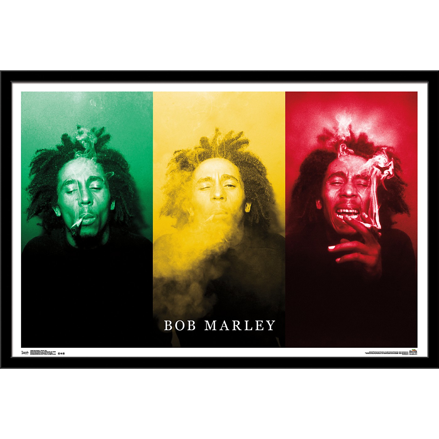 Trends International Bob Marley - Smoke Trio Poster thumbnail