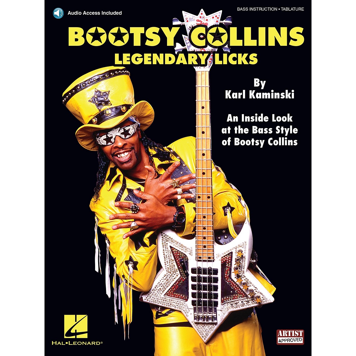 Cherry Lane Bootsy Collins Legendary Licks Bass Instruction Book/Audio Online thumbnail