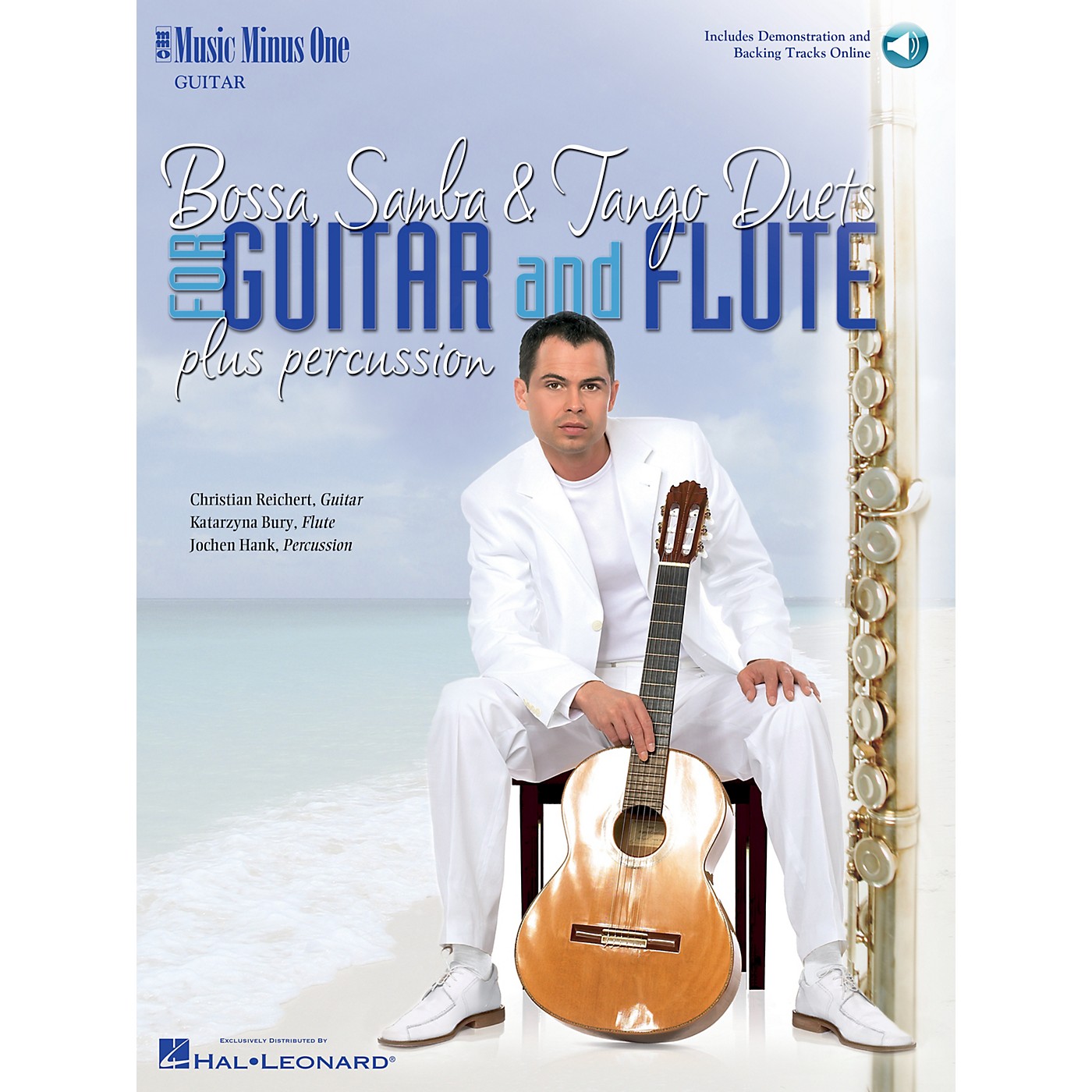 Music Minus One Bossa, Samba & Tango Duets for Guitar and Flute Music Minus One Series Softcover with CD thumbnail