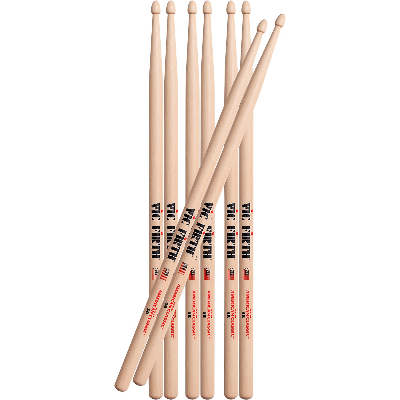 Vic Firth Buy 3 Pair of 5B Drum Sticks, Get 1 Pair Free thumbnail