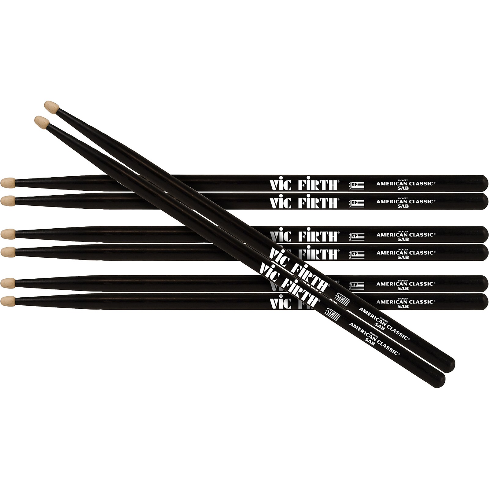 Vic Firth Buy 3 Pairs of Black Drum Sticks, Get 1 Free - Woodwind