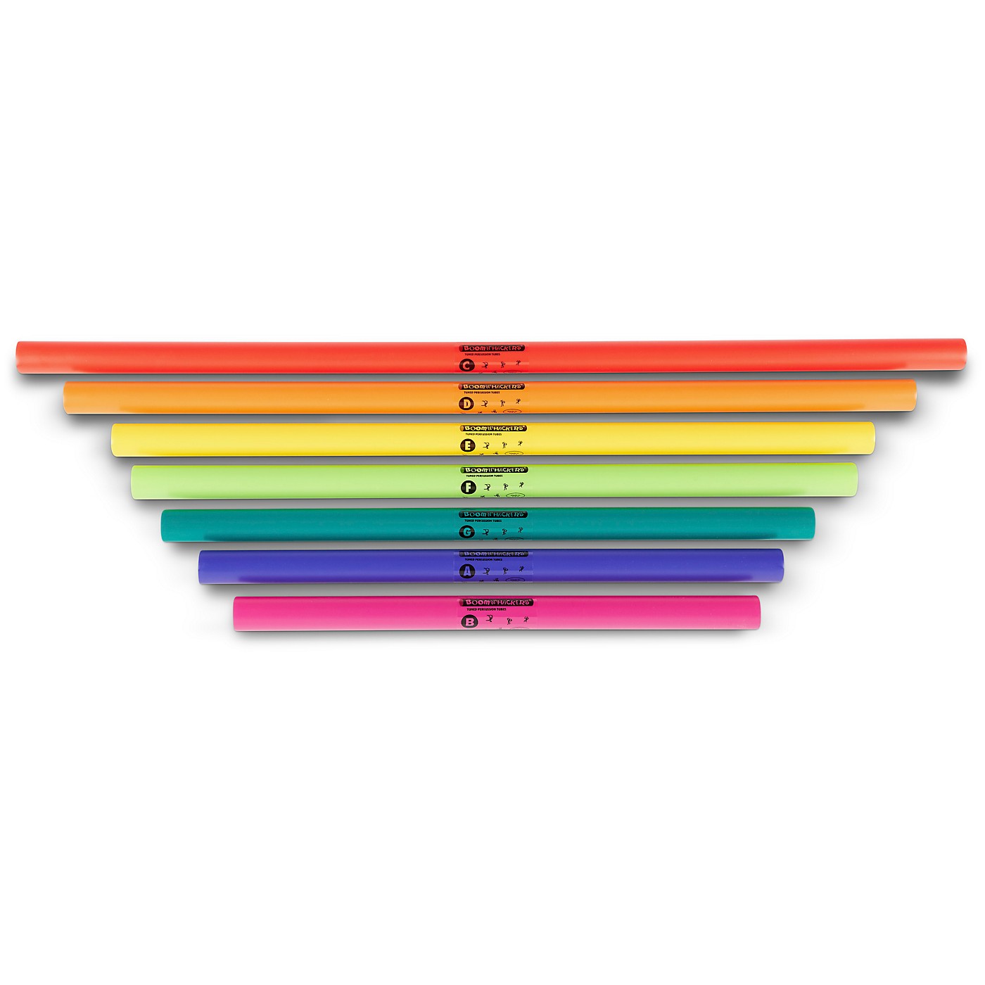 Boomwhackers C Major Bass Diatonic Scale Set (Lower Octave) Boomwhackers Tuned Percussion Tubes thumbnail
