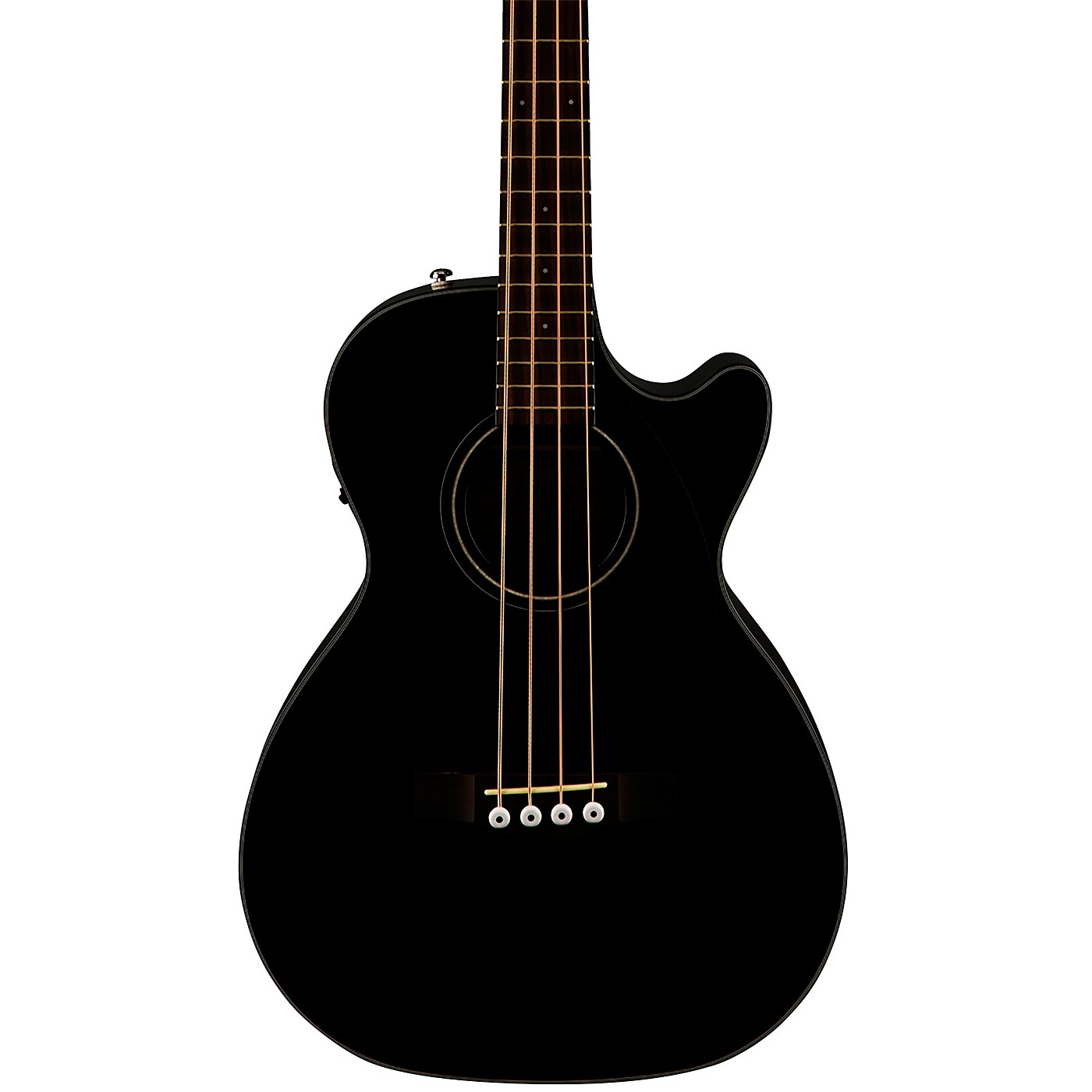 Fender CB60SCE AcousticElectric Bass Guitar Black Woodwind & Brasswind
