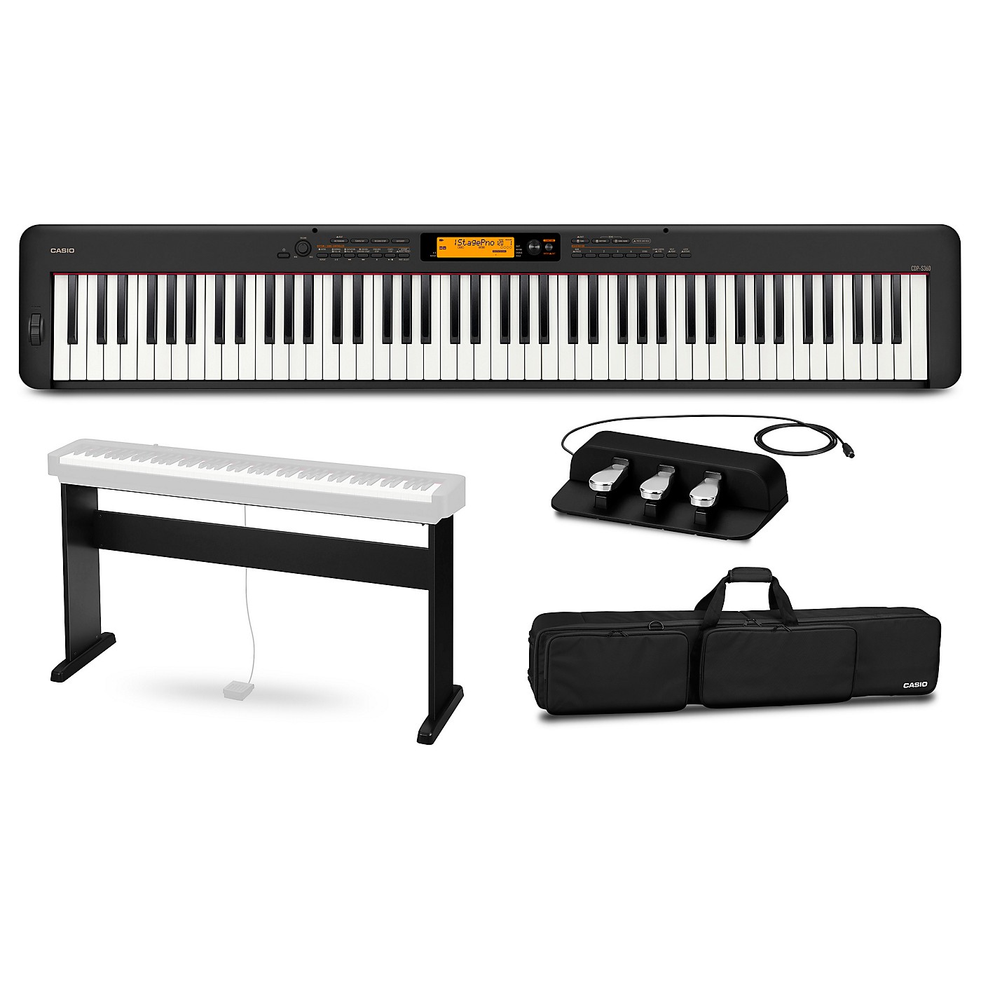 Casio CDP-S360 Digital Piano With CS-46 Stand, SP-34 Pedal and Bag thumbnail
