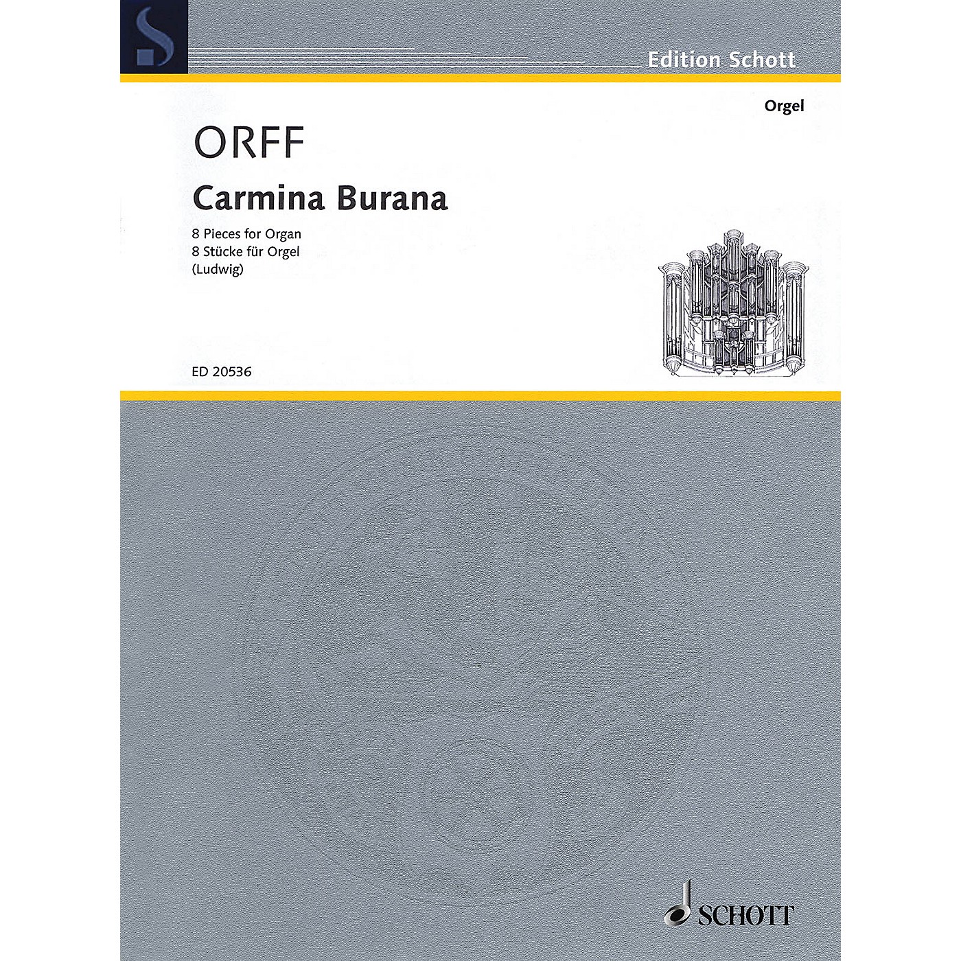 Schott Carmina Burana (Eight Pieces for Organ) Organ Collection Series Softcover thumbnail