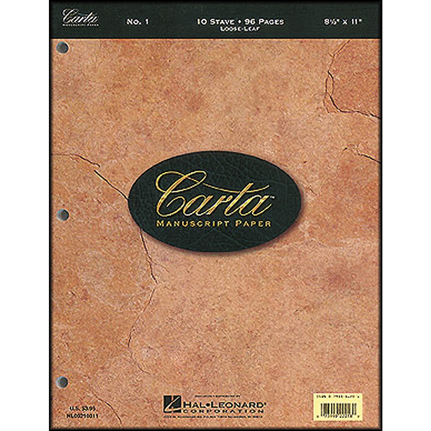 Hal Leonard Carta Manuscript Paper # 1 - Looseleaf, 8.5 X 11, 96 Pages, 10 Stave thumbnail