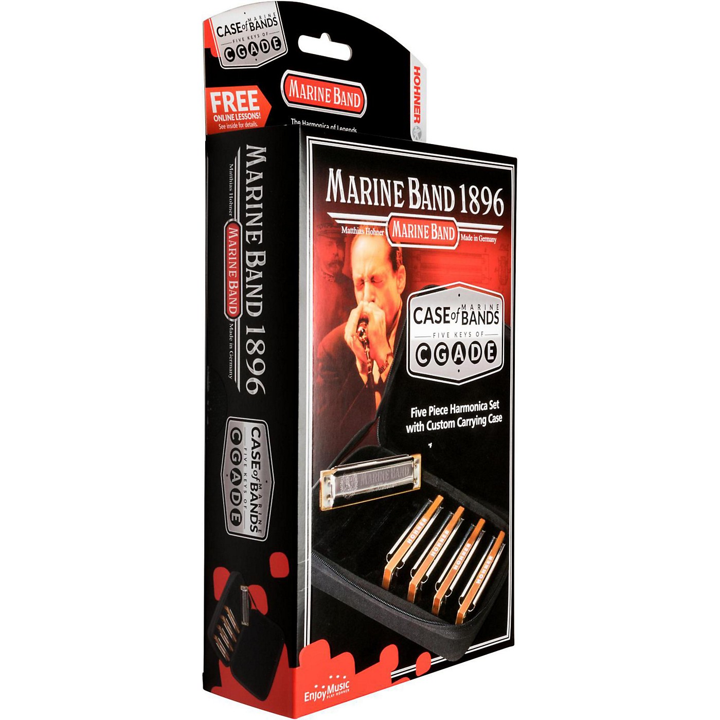 Hohner Case of Marine Bands Harmonica 5-Pack thumbnail