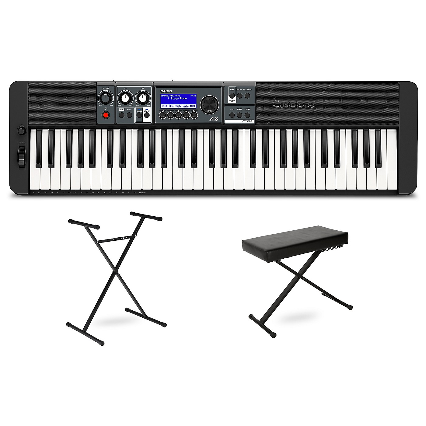 Casio Casiotone CT-S500 Portable Keyboard With Stand and Bench thumbnail