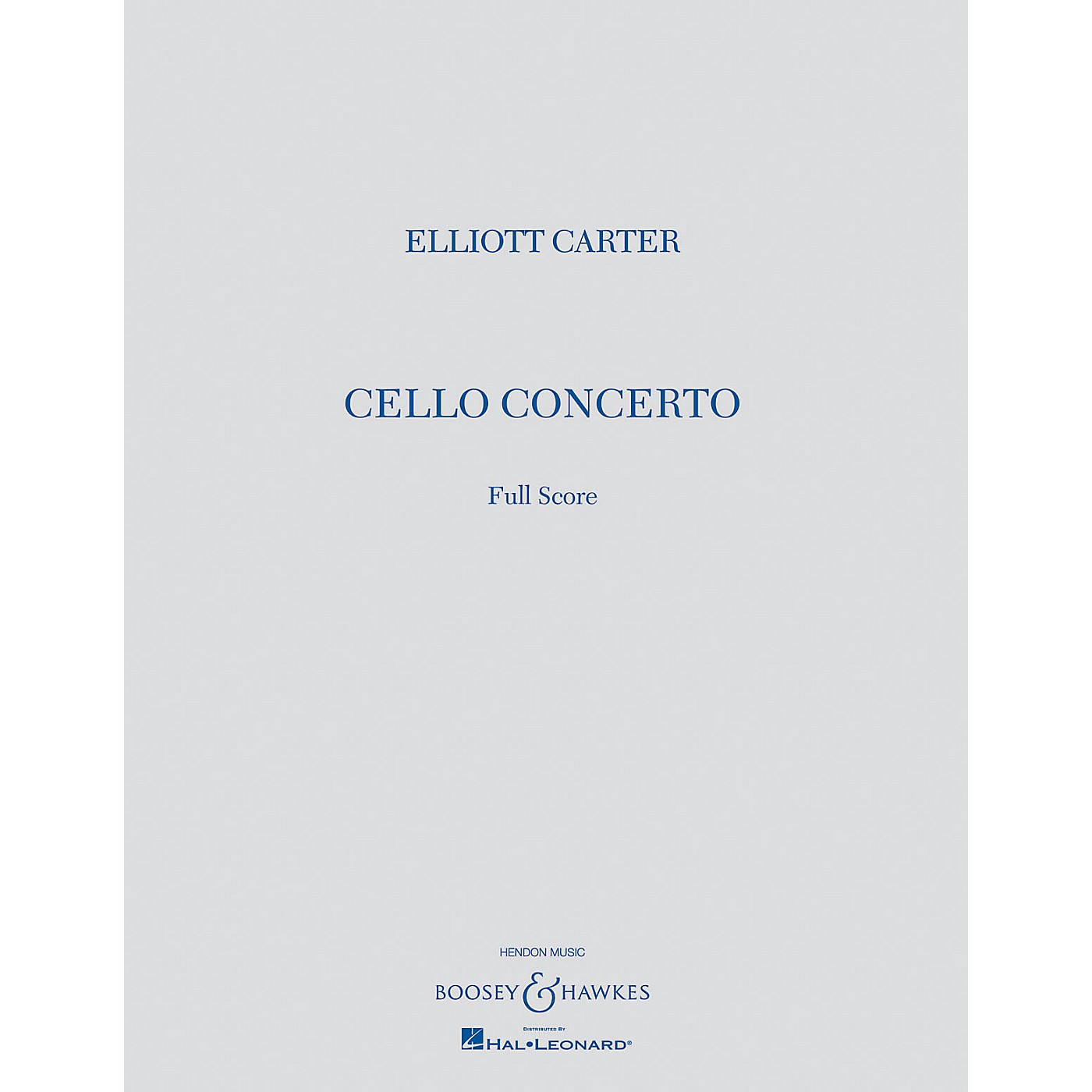 Boosey and Hawkes Cello Concerto (Full Score) Boosey & Hawkes Scores/Books Series Softcover Composed by Elliott Carter thumbnail