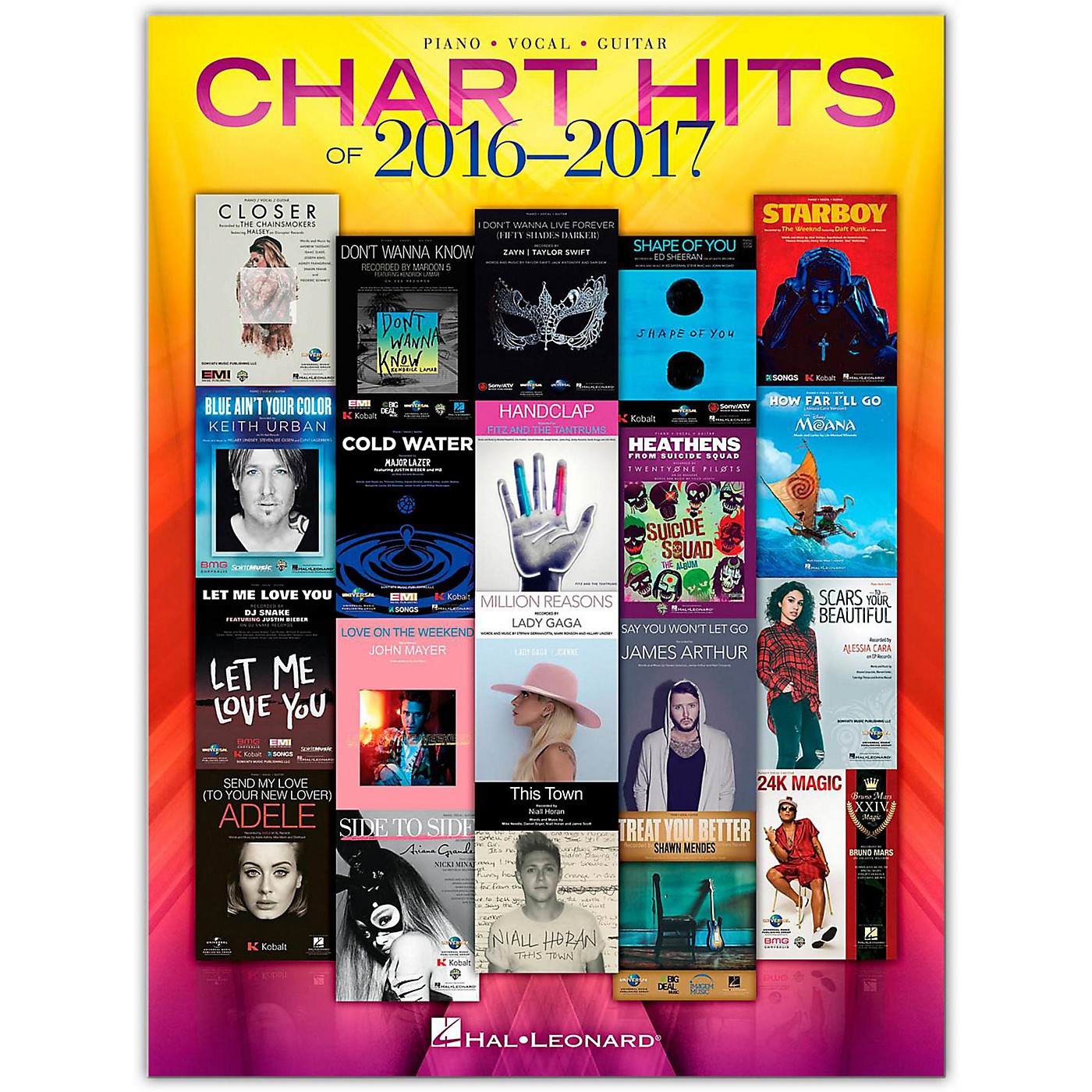 Hal Leonard Chart Hits of 2016 - 2017 P/V/G Piano/Vocal/Guitar thumbnail