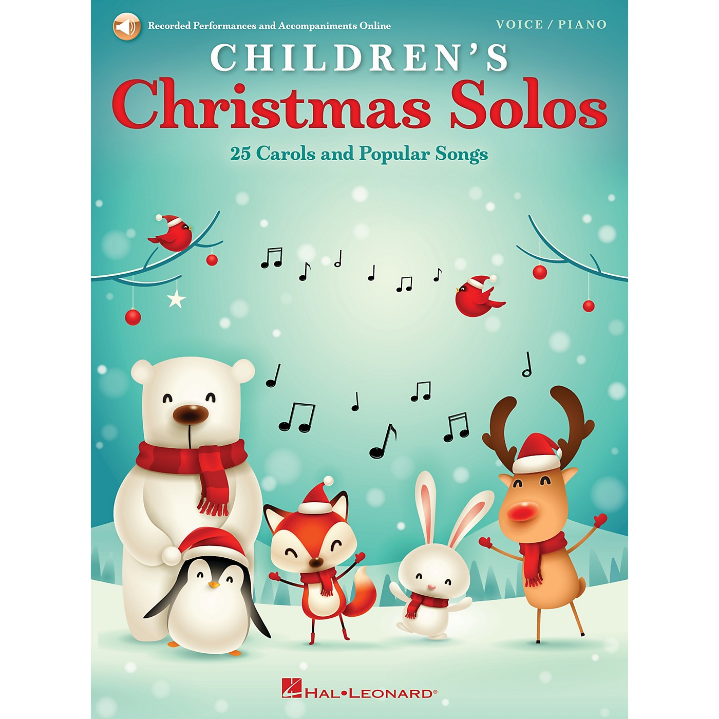 Hal Leonard Children's Christmas Solos (25 Carols and Popular Songs) Voice/Piano Book/Audio Online thumbnail