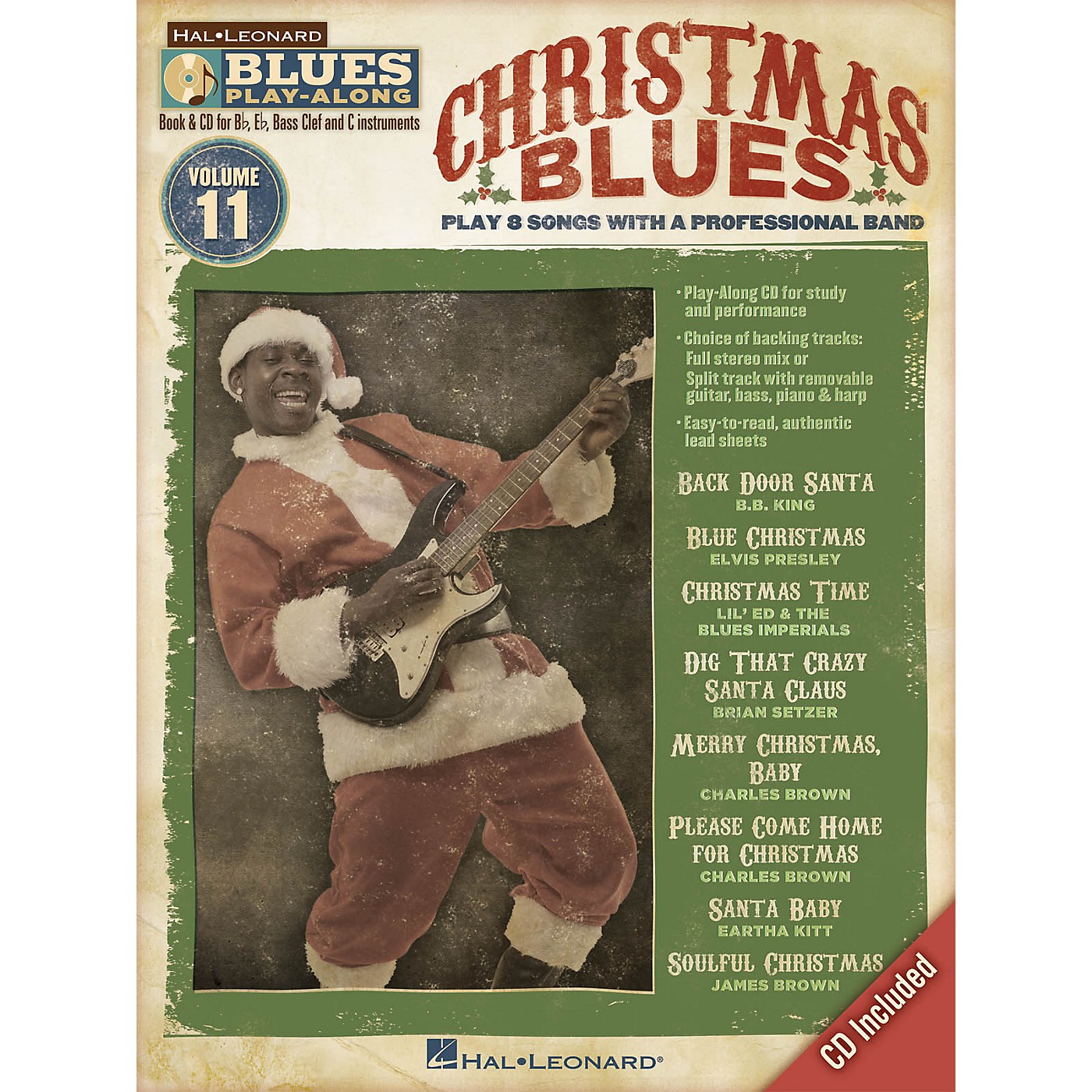 Hal Leonard Christmas Blues (Blues Play-Along Volume 11) Blues Play-Along Series Softcover with CD thumbnail