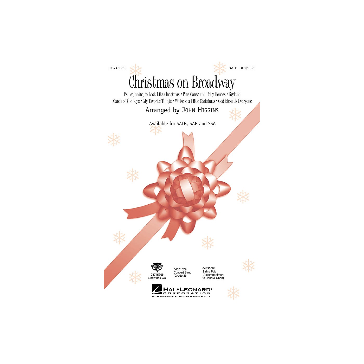 Hal Leonard Christmas On Broadway (Medley) ShowTrax CD Arranged by John Higgins thumbnail